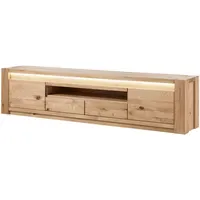 MASSIVMOEBEL24.DE KENT TV-Lowboard 223x40x53 cm Beige Holz