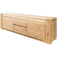 MASSIVMOEBEL24.DE KENT TV-Lowboard 173x40x53 cm Beige Holz