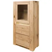 MASSIVMOEBEL24.DE Highboard 73 x 40 x 142 cm Beige