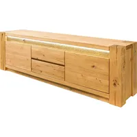 MASSIVMOEBEL24.DE TV-Board Wildeiche 173x40x53 natur geölt KENT #110
