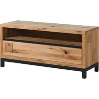 MASSIVMOEBEL24.DE Villanders 112 TV-Lowboard 120x40x56 cm Natur Geölt Holz,