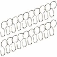 LIEDECO Seilhaken, für Spannseile, Seilspanngarnituren, 20 Stk vernickelt