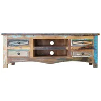 Massivmoebel24 TV-Board Altholz 140x45x50 mehrfarbig lackiert Nature OF Spirit