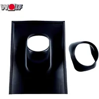 WOLF-Garten Dachplatte für Schrägdach 25-45° DN125 schwarz