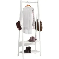 SoBuy Garderobenständer 78 x 39 x 180 cm Weiß