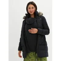 Bonprix "3-in-1 warm wattierte Umstands- und Tragejacke", schwarz, Gr.38,