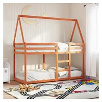 VidaXL Etagenbett mit Dach 90 x 190 cm Kiefer