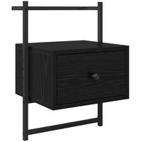 VidaXL Nachtschrank Schwarz 35 x 30 x 51 cm