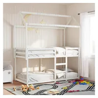 VidaXL Etagenbett mit Dach 90 x 200 cm Kiefer