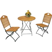 FRG Gartengarnitur 3-tlg. Grün/Silber