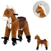 Chipolino Rutscher Tiere Sound Rollen Plüsch Reitspielzeug Rollpferd Griffe