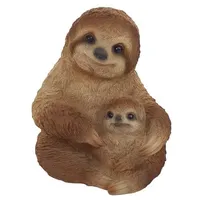 FD Figur Faultier mit Kind klein Polyresin 15,5 x