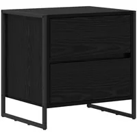 VidaXL Nachtschrank 50 x 39,5 x 50 cm Schwarz