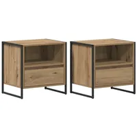 VidaXL Nachtschrank 2 pcs 50 x 39,5 x 50