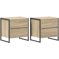 VidaXL Nachtschrank Sonoma 50 x 39,5 x 50 cm