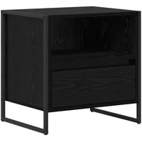 VidaXL Nachtschrank 50 x 39,5 x 50 cm Schwarz