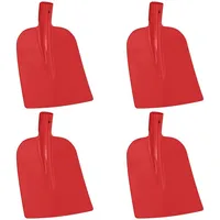 VidaXL Schaufelkopf 4 pcs Rot 32 x 24,5 cm