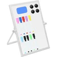 Relaxdays Whiteboard 30 x 20 cm Weiß/Silber