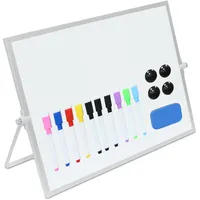 Relaxdays Whiteboard Tisch, 30x40 cm, magnetisch, 360° drehbar, mit