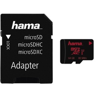 Hama microSDXC 64GB UHS-I U3 + SD-Adapter/Foto