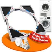 HEIMwert Zwischenbaurahmen für Waschmaschine Trockner Stapel-Kit HEIMWERT - Weiß