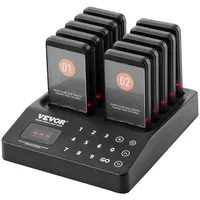 Vevor Restaurant-Pager-System, Kabelloses Warteschlangensignal mit 400 m Reichweite, Piepser