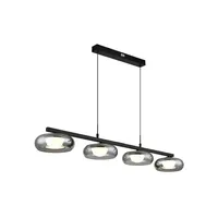 GLOBO Carlene 1-flg. 120 cm rund schwarz matt