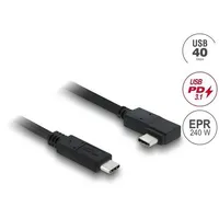 DeLock Koaxiales USB 40 Gbps Kabel gewinkelt links rechts