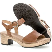 Gabor "KRETA", Damen, Gr. 42, braun Schuhe Sandalette, Blockabsatz,