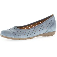 Gabor GABOR, Ballerina in blau (jeansblau), Nubukleder, Schuhe Ballerina,