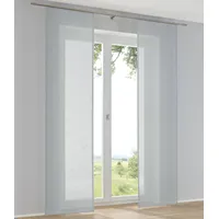 Kutti Boston Schiebevorhang türkis, B:60cm H:225cm, Polyester, Gardinen, Schiebevorhang