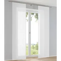 Kutti Boston Schiebevorhang weiß B:60cm H:175cm, Polyester, Gardinen, Schiebevorhang