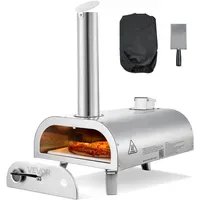 Vevor Pizzaofen Outdoor 12 Zoll Pellet-Pizzaofen, tragbarer Pizzaofen mit