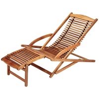 CASARIA Gartenliege 152 x 70 x 74 cm braun