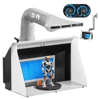 Vevor Airbrush-Farbkabine Lackierkabine mit Doppellüfter (545 x 475 x