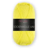 Pro Lana Sockenwolle Uni 4-fach 420 - gelb