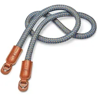 Leica Tragriemen rundgeflochten, jeansblau-cognac