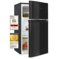 Exquisit KGC590-30-E-040E Kühl-Gefrierkombination (85 l, 885 mm hoch, Schwarz)