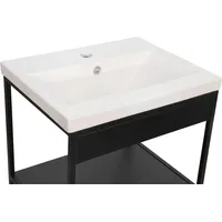 WELLTIME Waschbecken WELLTIME "Lodi", weiß, B:52cm H:18cm T:40cm, Keramik,