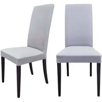 Home Affaire Polsterstuhl Java Polyester grau 2er Set