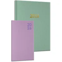 LINGEN Buchkalender-Set: Buchkalender & Wochenplaner 2026 grün/flieder