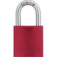 ABUS Vorhangschloss Aluminium 72/40 rot Lovelock inkl. 2 Schlüsseln