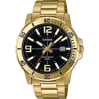 Casio MTP-VD01G-1B Herren Armbanduhr - Gold/Schwarz