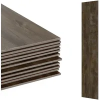 Relaxdays PVC Bodenbelag selbstklebend, Holzoptik, Bad, Küche, Klebefliesen 91x15,