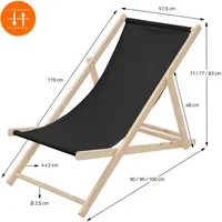 ECD Germany Sonnenliege 120 x 60 x 30 cm