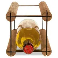 Proregal Weinregal 12,5 x 12,5 x 24,5 cm Braun