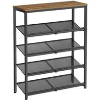 MID.YOU Schuhregal 75 x 93 x 28 cm braun