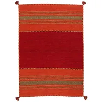 Pergamon Natur Teppich Kelim Navarro Rot 120x180cm