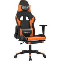 VidaXL Gaming-Stuhl mit Fußstütze Schwarz und Orange PC
