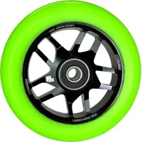 Fantic26 Base Stunt-Scooter Rolle 100mm Abec11 Schwarz/Pu Grün